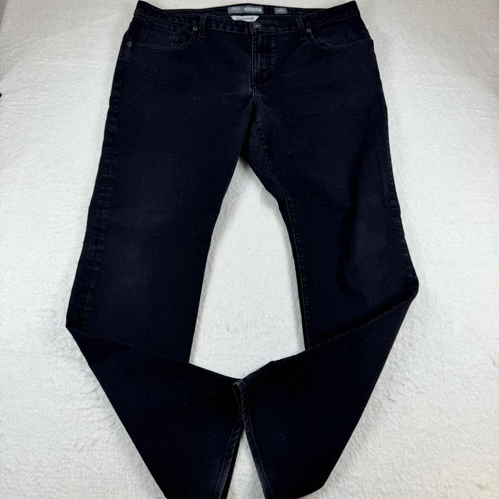 BKE Nolan Jeans Mens Size 40x32 Gray Straight Leg Charcoal Wash Denim Casual